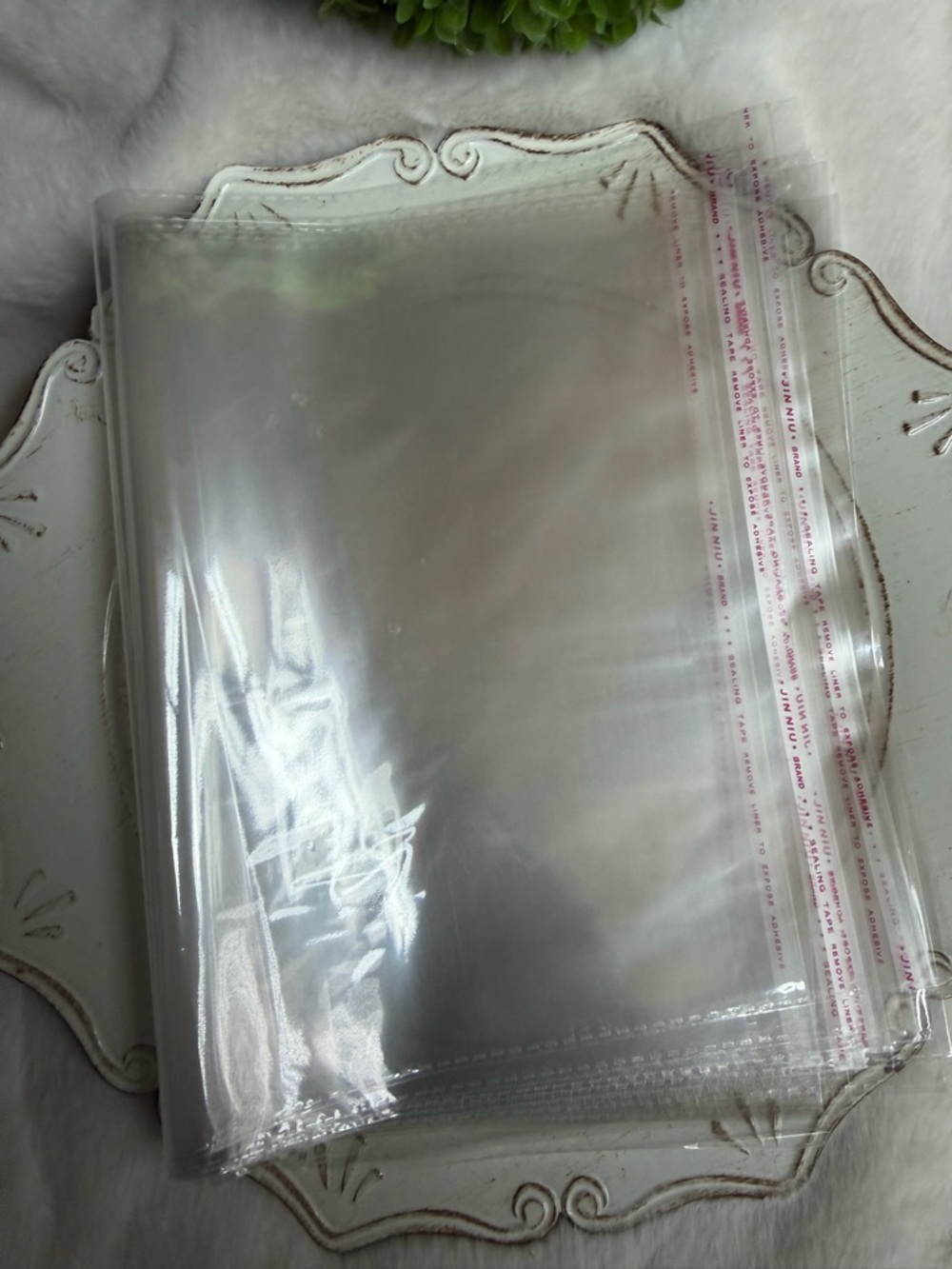 Clear self sealing Plastic shipping  bags (10) - Picture 2 of 3